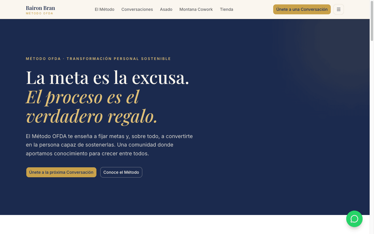 Bairon Bran — Método OFDA — Marca personal