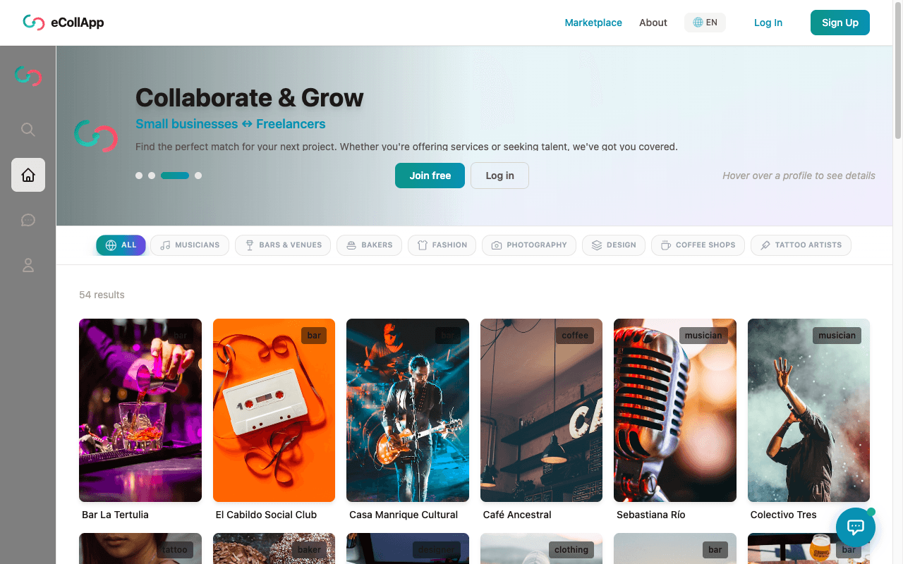 eCollApp — Marketplace