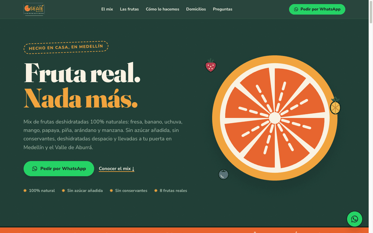 Sealé Mix de Frutas — Alimentos